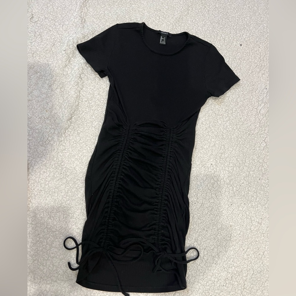 Black synched dress. Size small.